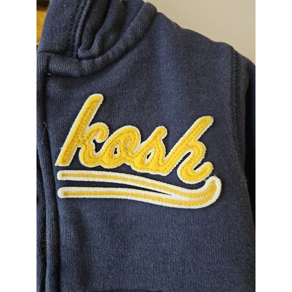 Osh Kosh B'Gosh‎ Hoodie Boy's Size 2T Toddler Zip-Up Hooded Lined Pockets